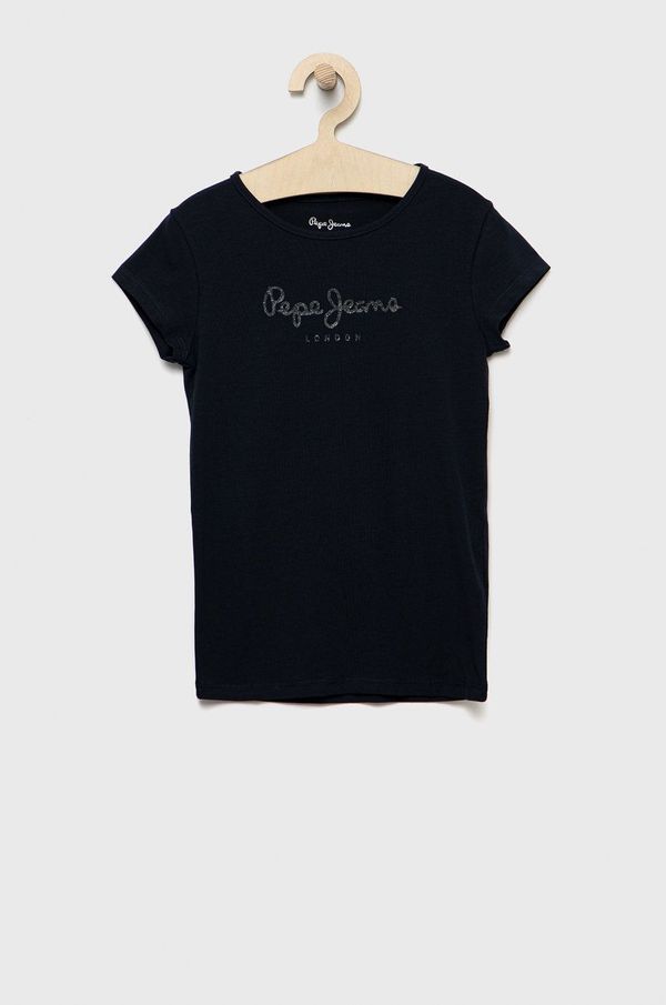 Pepe Jeans Dječja majica kratkih rukava Pepe Jeans boja: tamno plava