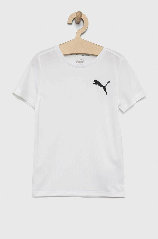 Puma Dječja majica kratkih rukava Puma ACTIVE Small Logo Tee B boja: bijela, s tiskom