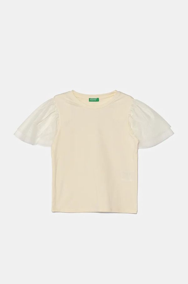 United Colors of Benetton Dječja majica kratkih rukava United Colors of Benetton boja: bež, 3Q8DC10LW