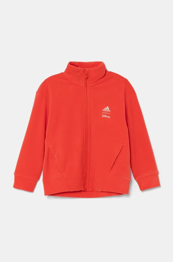 adidas Dječja majica od flisa adidas LK DY MM WI TT boja: narančasta, s aplikacijom, IV9622