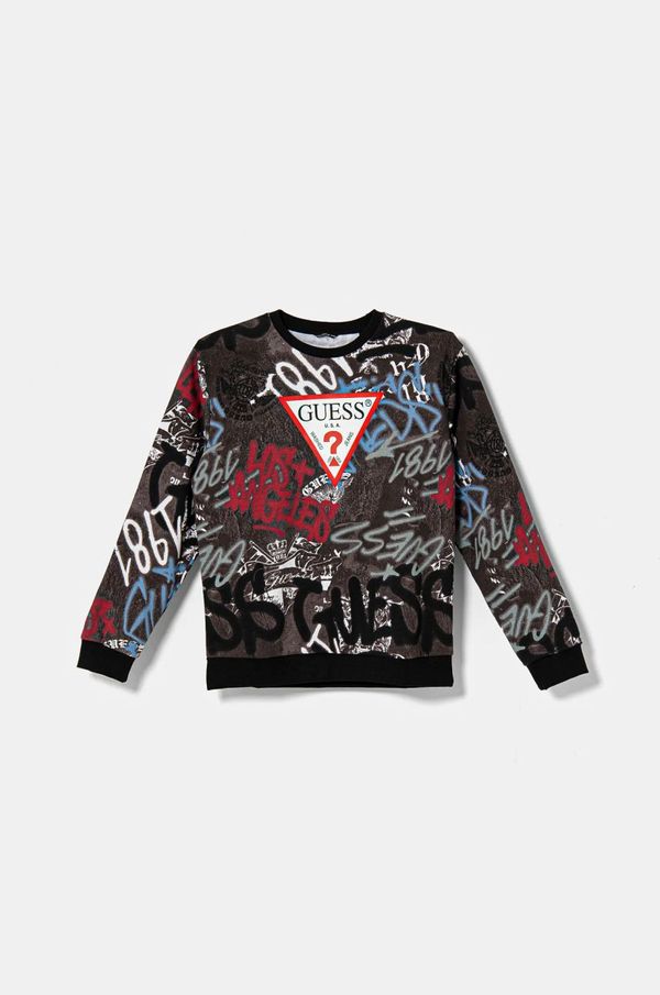 Guess Dječja pamučna dukserica Guess s uzorkom, L5RQ03 KA6R4