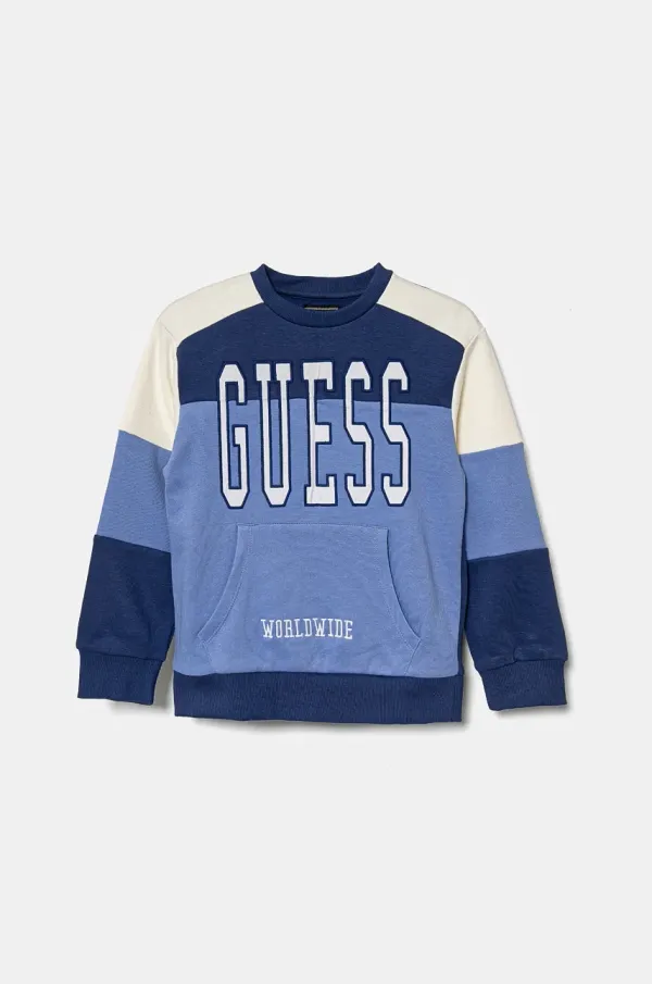 Guess Dječja pamučna dukserica Guess s uzorkom, N4BQ10 KAX73