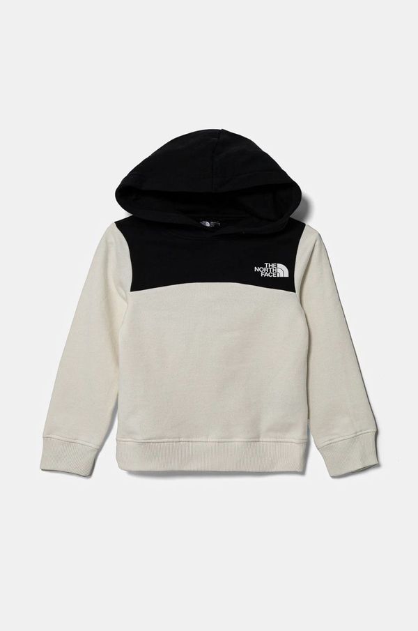 The North Face Dječja pamučna dukserica The North Face BACK LOGO RELAXED P/O HOODIE boja: bijela, s kapuljačom, s uzorkom, NF0A89HCQLI1