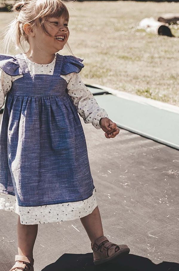 That's mine Dječja pamučna haljina That's mine Canza mini, širi se prema dolje