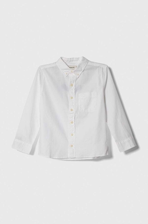 Abercrombie & Fitch Dječja pamučna košulja Abercrombie & Fitch boja: bijela