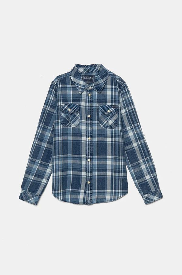 Guess Dječja pamučna košulja Guess L4BH03 D52G1