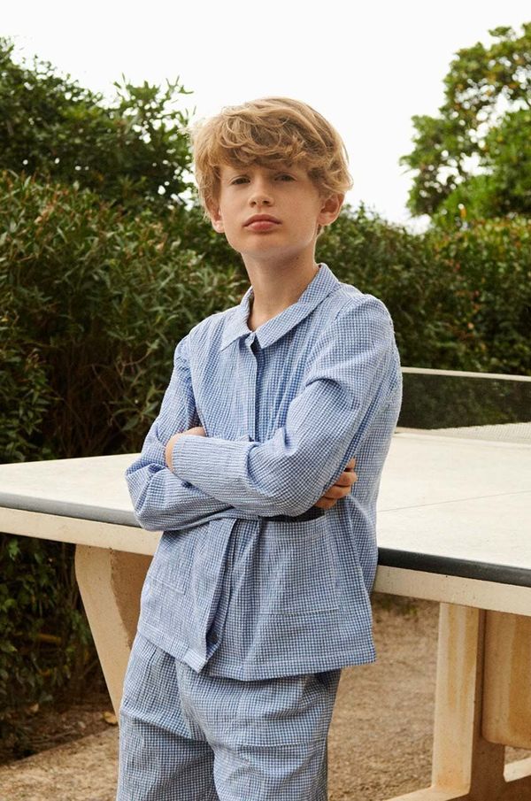 Liewood Dječja pamučna košulja Liewood Kory Seersucker Check Shirt