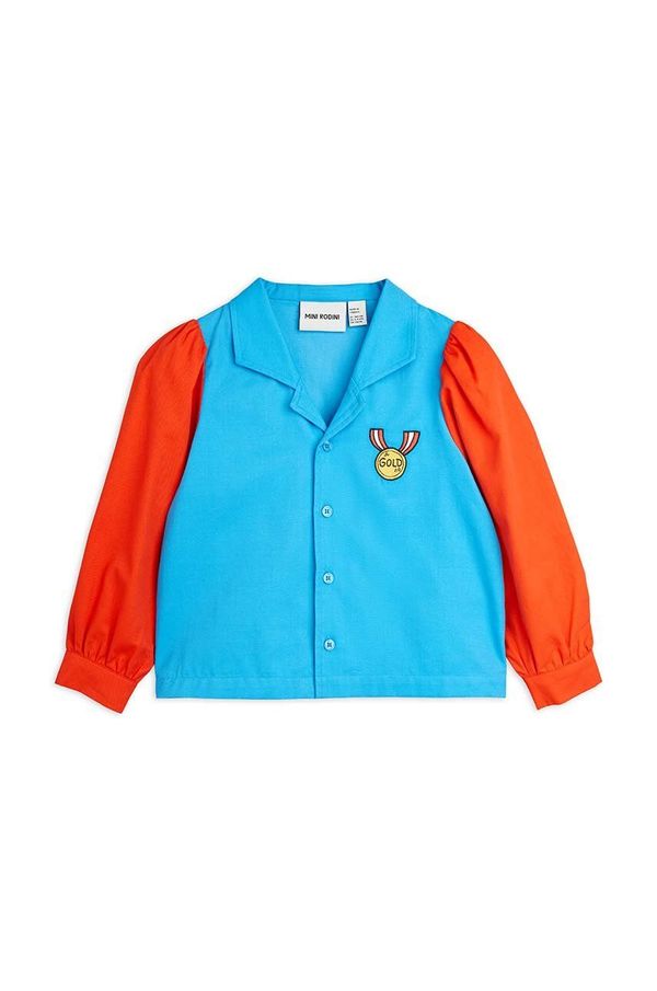 Mini Rodini Dječja pamučna košulja Mini Rodini Medal