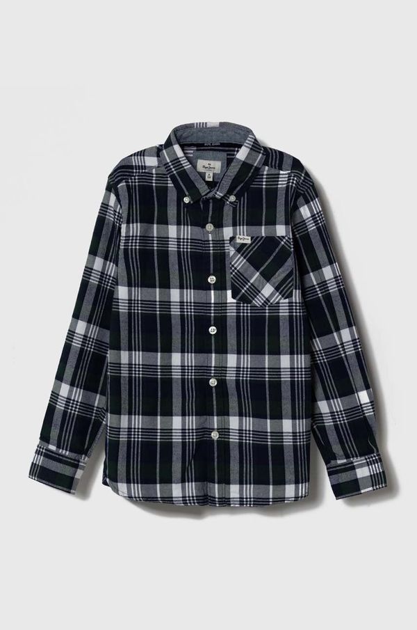 Pepe Jeans Dječja pamučna košulja Pepe Jeans boja: zelena