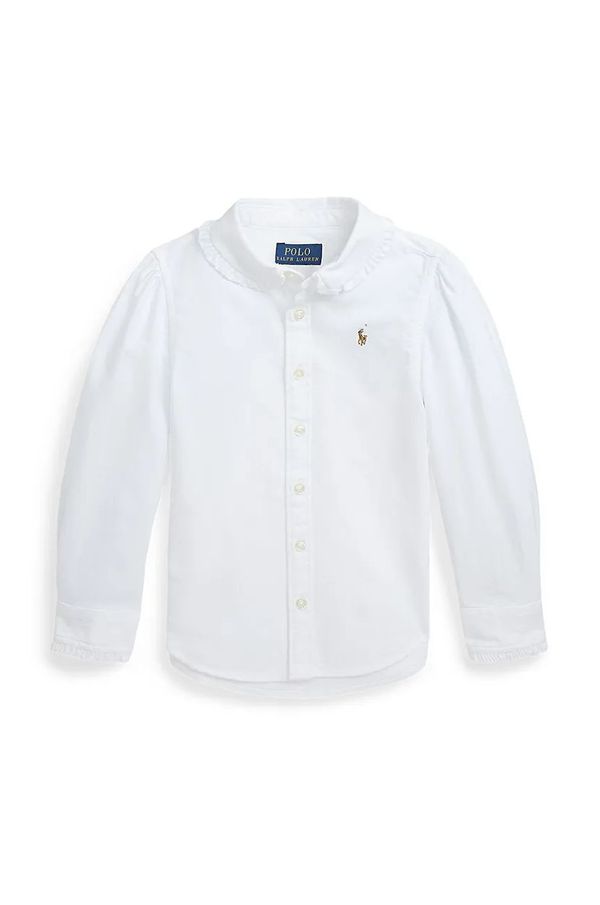 Polo Ralph Lauren Dječja pamučna košulja Polo Ralph Lauren boja: bijela, 312929954001