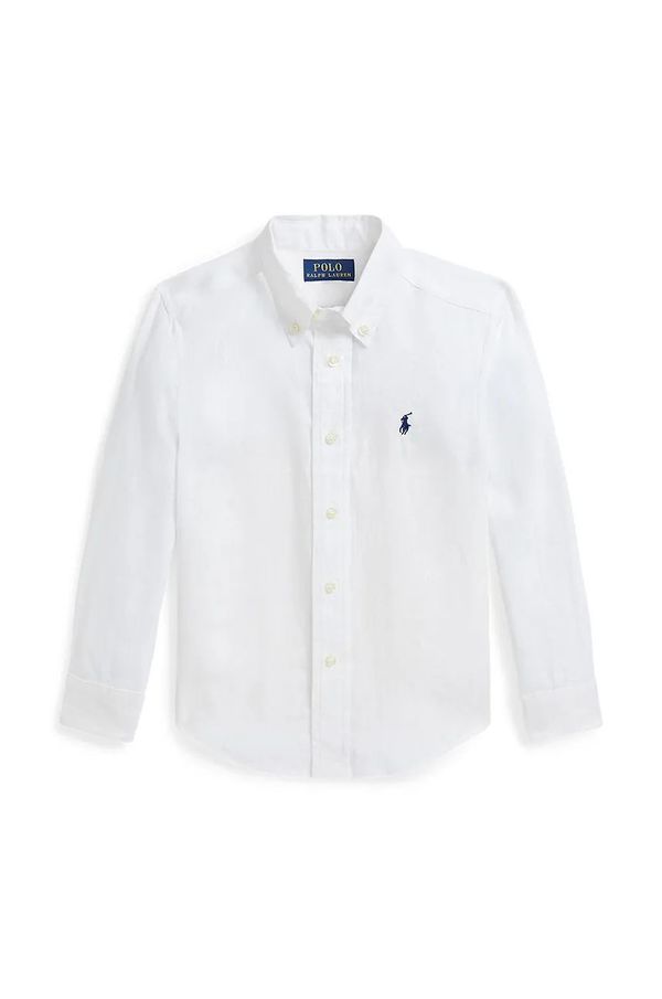 Polo Ralph Lauren Dječja pamučna košulja Polo Ralph Lauren boja: bijela, 322967600003