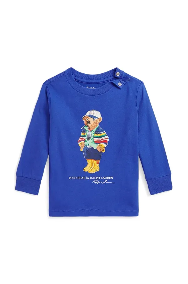 Polo Ralph Lauren Dječja pamučna majica dugih rukava Polo Ralph Lauren s tiskom, 320883620009