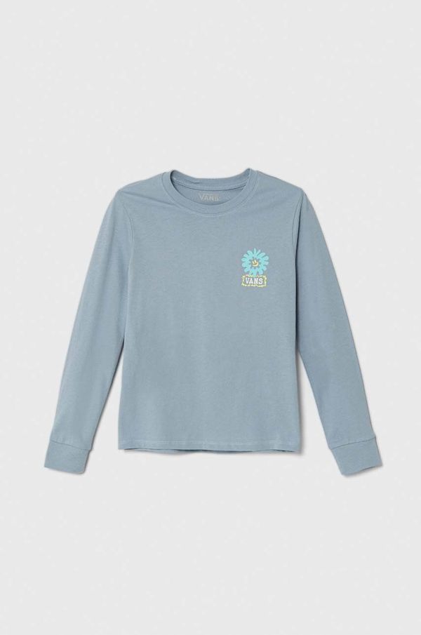 Vans Dječja pamučna majica dugih rukava Vans DUAL BLOOM LS BFF