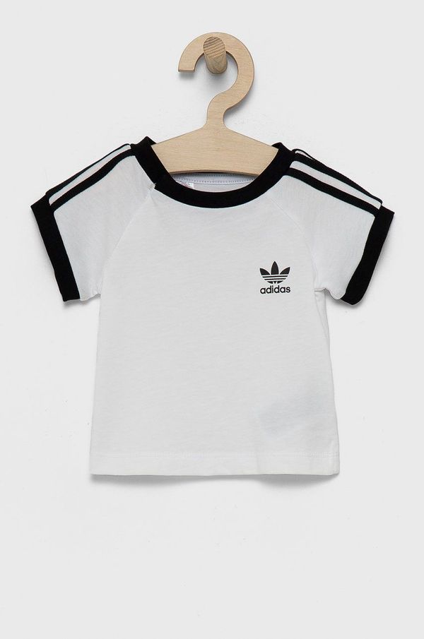 adidas Originals Dječja pamučna majica kratkih rukava adidas Originals boja: bijela