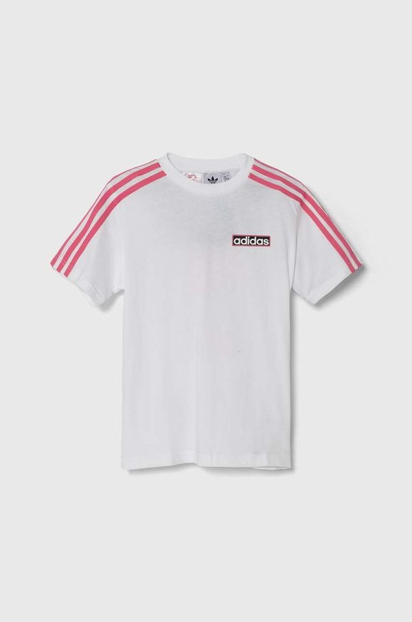 adidas Originals Dječja pamučna majica kratkih rukava adidas Originals boja: bijela, s tiskom