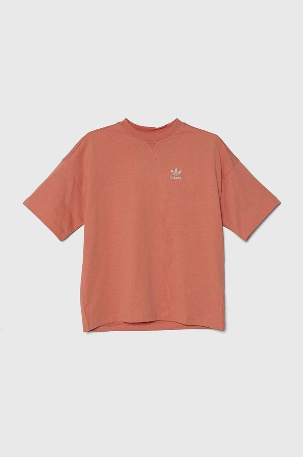 adidas Originals Dječja pamučna majica kratkih rukava adidas Originals boja: narančasta