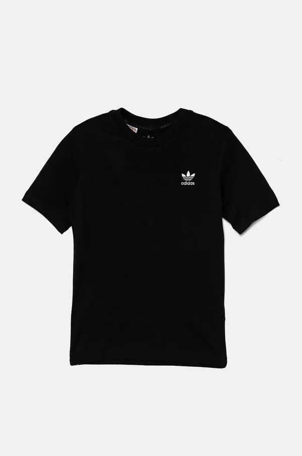 adidas Originals Dječja pamučna majica kratkih rukava adidas Originals TEE boja: crna, bez uzorka, IW3495