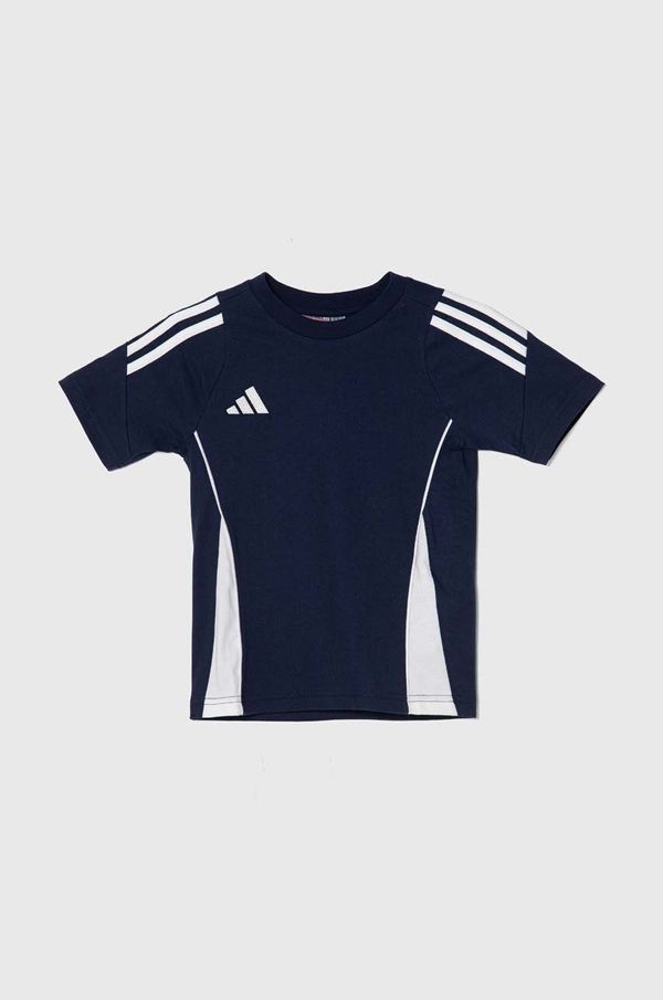 adidas Performance Dječja pamučna majica kratkih rukava adidas Performance TIRO24 SWTEEY boja: tamno plava, s uzorkom