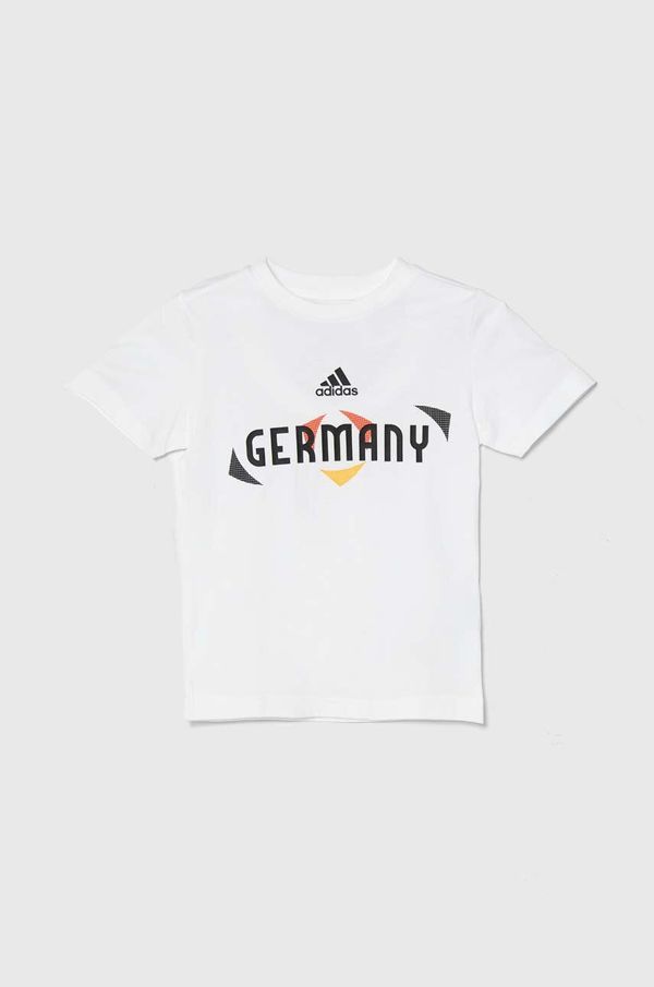 adidas Performance Dječja pamučna majica kratkih rukava adidas Performance x UEFA Euro 2024 boja: bijela, s tiskom