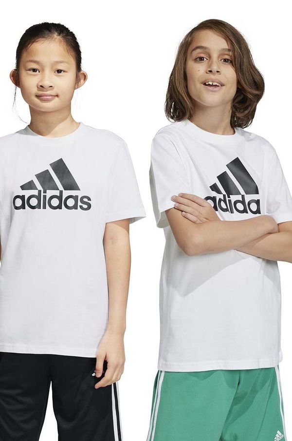 adidas Dječja pamučna majica kratkih rukava adidas U BL boja: bijela, s tiskom