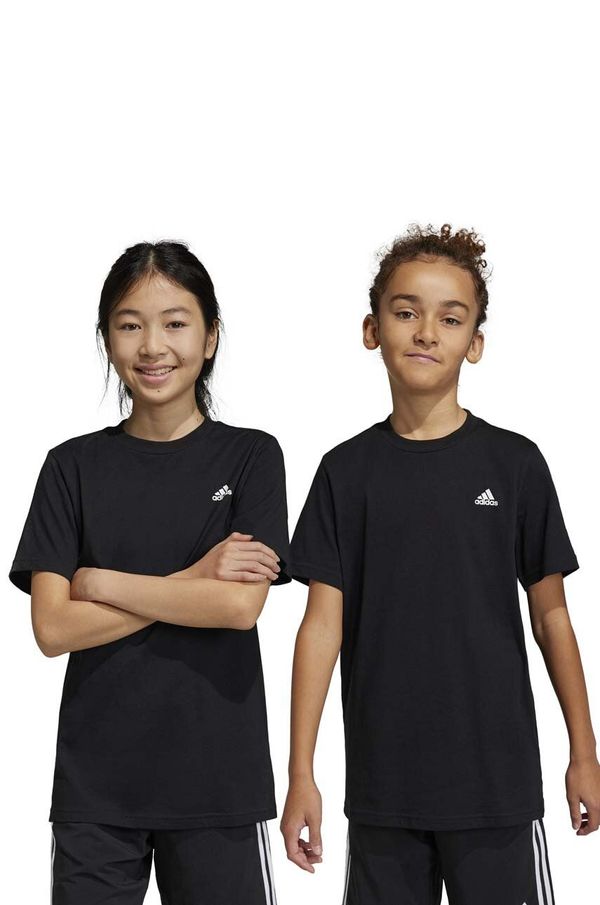 adidas Dječja pamučna majica kratkih rukava adidas U SL boja: crna, s tiskom