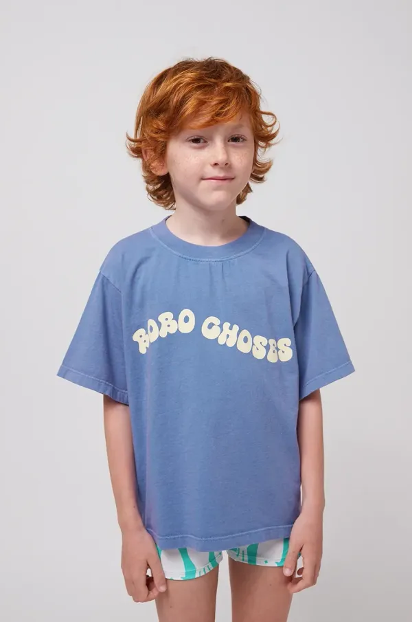 Bobo Choses Dječja pamučna majica kratkih rukava Bobo Choses Wavy s tiskom, 125AC013