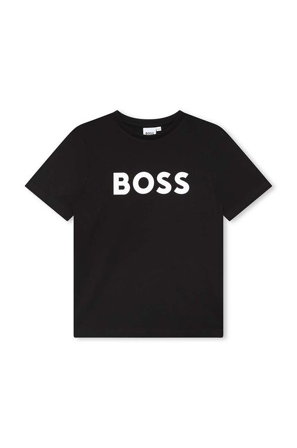 BOSS Dječja pamučna majica kratkih rukava BOSS boja: bijela, s tiskom
