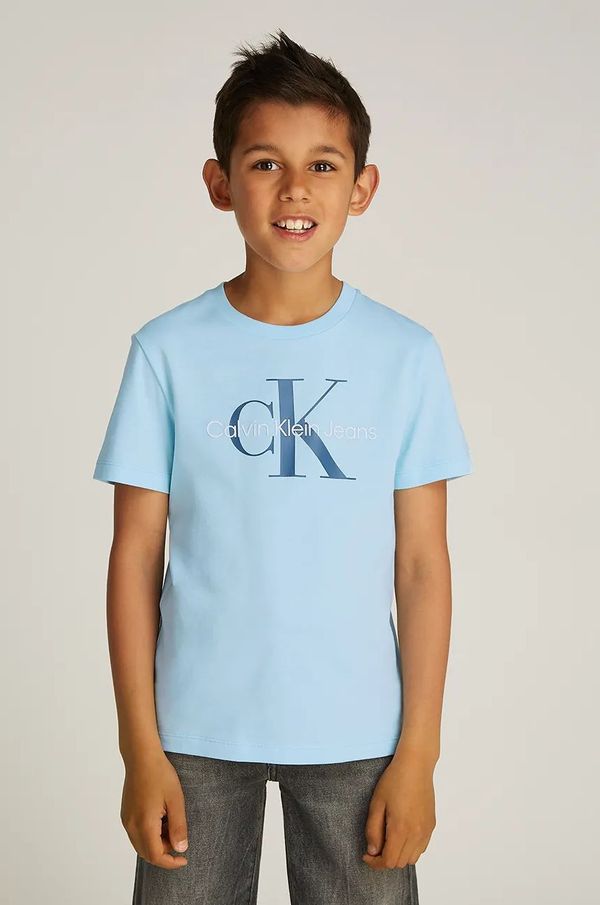 Calvin Klein Jeans Dječja pamučna majica kratkih rukava Calvin Klein Jeans 0 s tiskom, IU0IU00676
