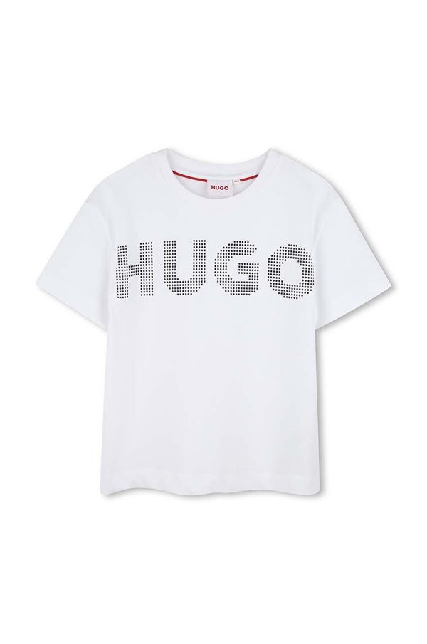 Hugo Dječja pamučna majica kratkih rukava HUGO boja: bijela, G00204
