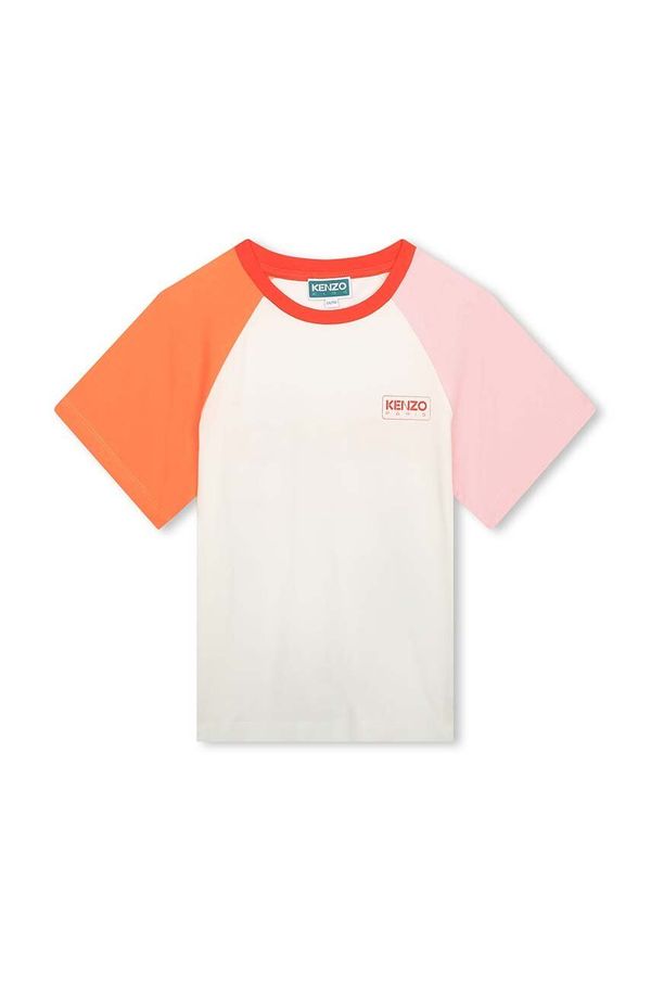 Kenzo kids Dječja pamučna majica kratkih rukava Kenzo Kids boja: bijela
