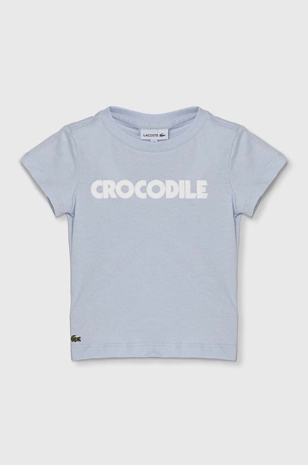 Lacoste Dječja pamučna majica kratkih rukava Lacoste s tiskom