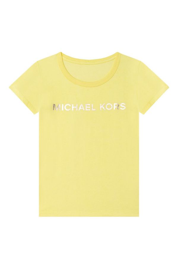 Michael Kors Dječja pamučna majica kratkih rukava Michael Kors boja: žuta
