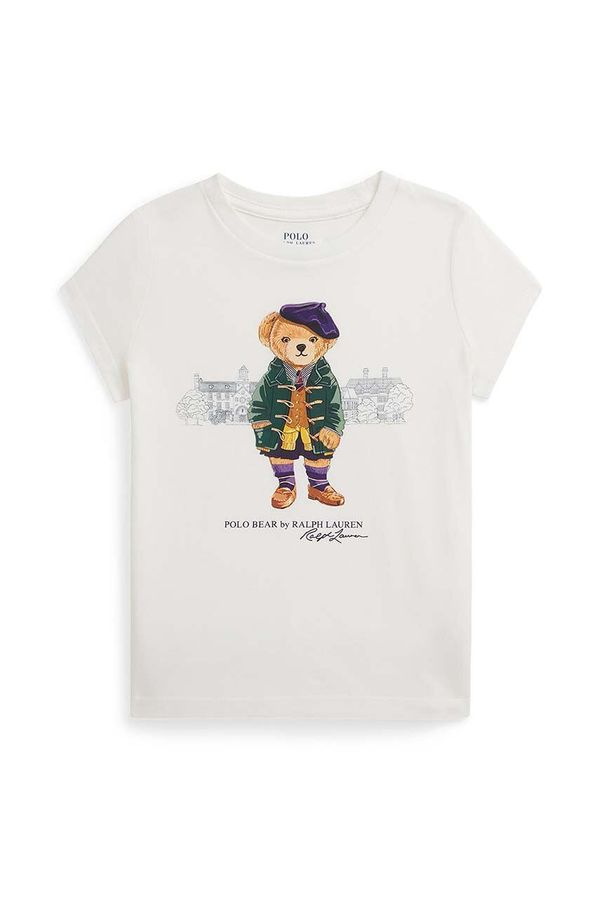 Polo Ralph Lauren Dječja pamučna majica kratkih rukava Polo Ralph Lauren boja: bijela, 312951080002