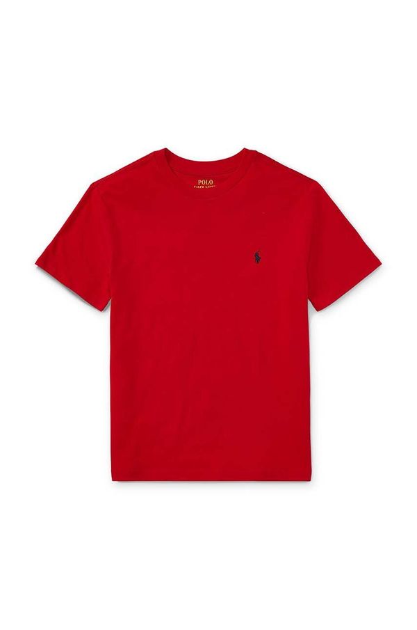 Polo Ralph Lauren Dječja pamučna majica kratkih rukava Polo Ralph Lauren boja: crvena, jednobojni model