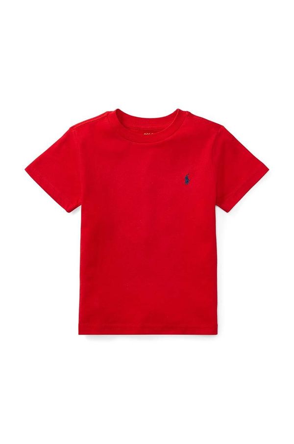 Polo Ralph Lauren Dječja pamučna majica kratkih rukava Polo Ralph Lauren boja: crvena, jednobojni model
