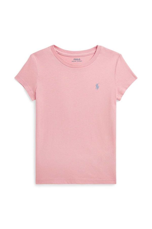 Polo Ralph Lauren Dječja pamučna majica kratkih rukava Polo Ralph Lauren boja: ružičasta, 312941106001