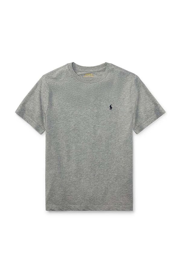 Polo Ralph Lauren Dječja pamučna majica kratkih rukava Polo Ralph Lauren boja siva