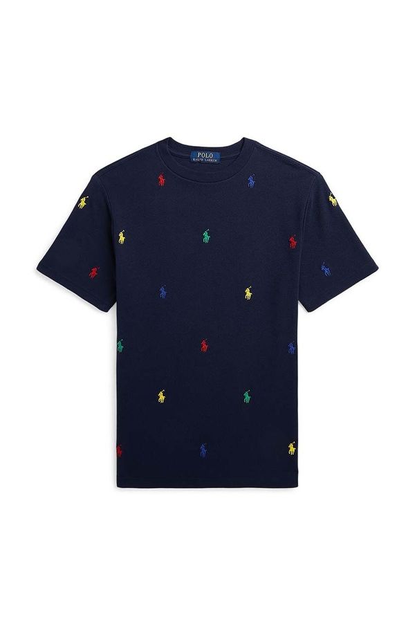 Polo Ralph Lauren Dječja pamučna majica kratkih rukava Polo Ralph Lauren boja: tamno plava, 323844626010