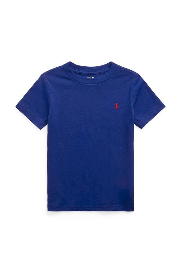 Polo Ralph Lauren Dječja pamučna majica kratkih rukava Polo Ralph Lauren boja: tamno plava, bez uzorka, 322832904092