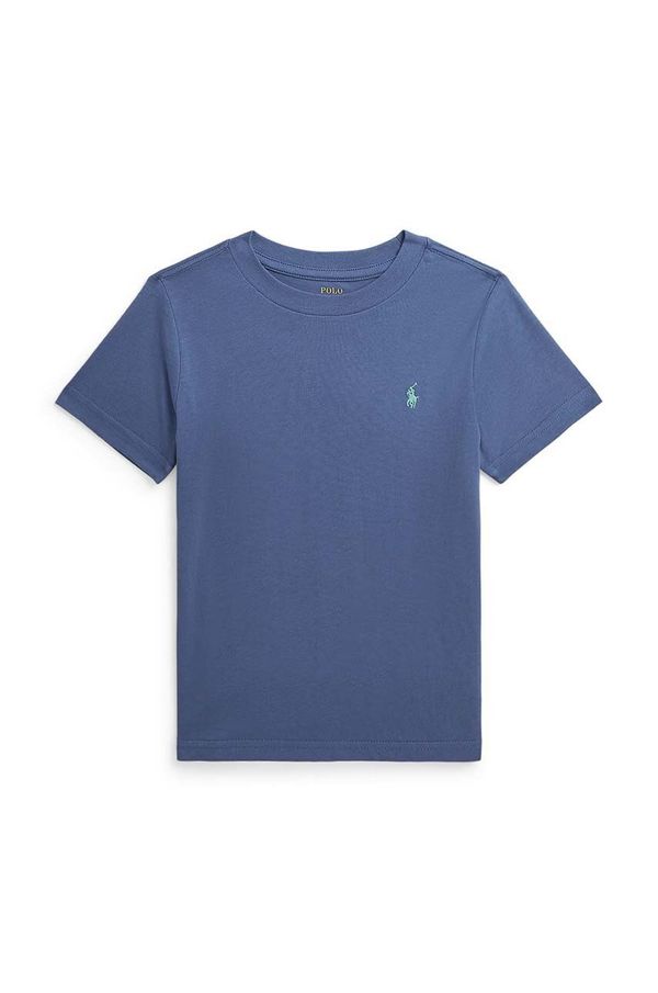 Polo Ralph Lauren Dječja pamučna majica kratkih rukava Polo Ralph Lauren boja: tamno plava, bez uzorka, 322832904150