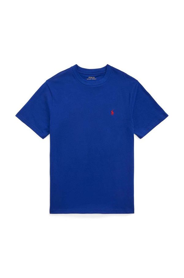 Polo Ralph Lauren Dječja pamučna majica kratkih rukava Polo Ralph Lauren boja: tamno plava, bez uzorka, 323832904096