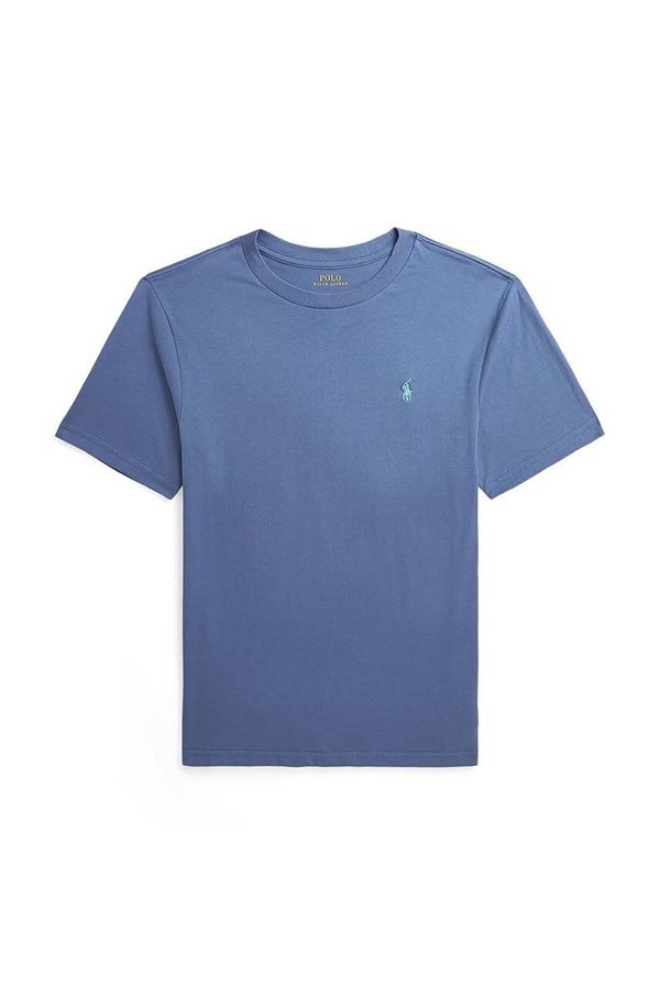 Polo Ralph Lauren Dječja pamučna majica kratkih rukava Polo Ralph Lauren boja: tamno plava, bez uzorka, 323832904154
