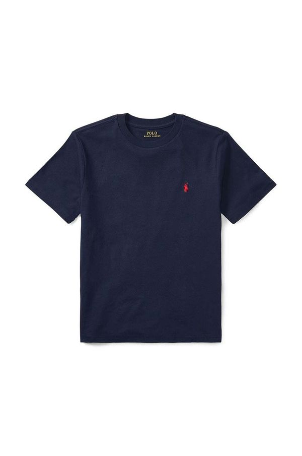Polo Ralph Lauren Dječja pamučna majica kratkih rukava Polo Ralph Lauren boja tamno plava