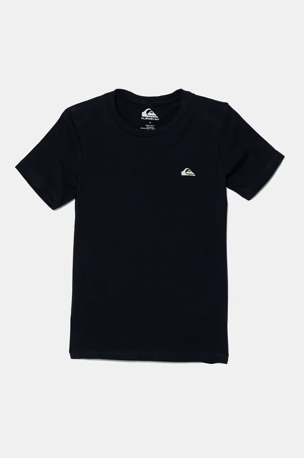 Quiksilver Dječja pamučna majica kratkih rukava Quiksilver BASIC SS TEE boja: tamno plava, bez uzorka, EQBZT04746