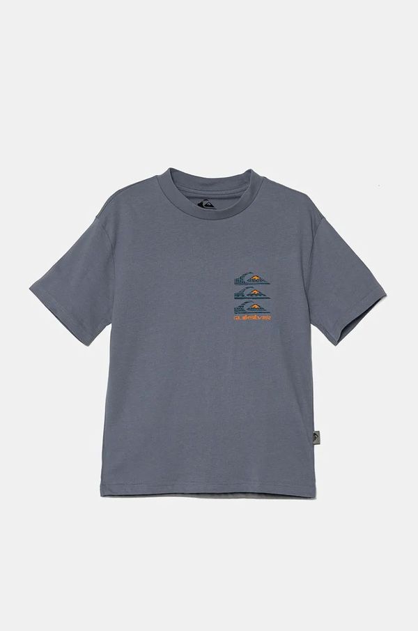 Quiksilver Dječja pamučna majica kratkih rukava Quiksilver VERTICAL LOGOS s tiskom, EQBZT04782