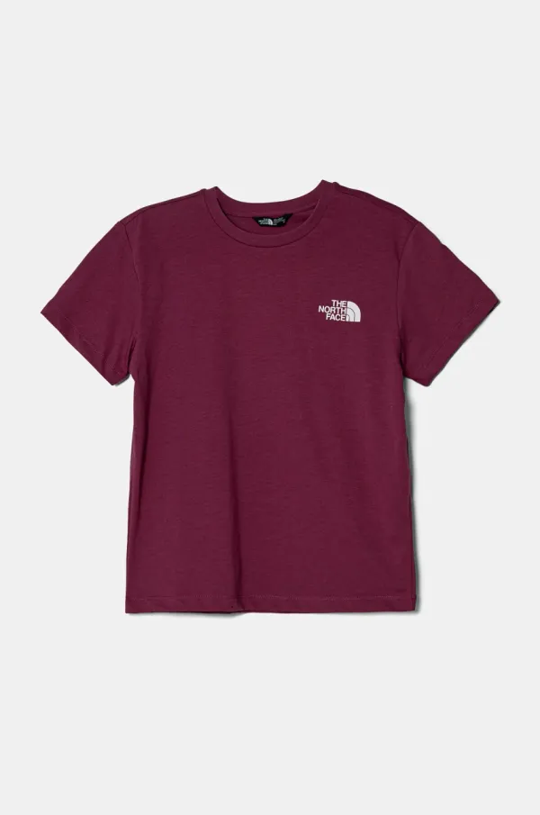 The North Face Dječja pamučna majica kratkih rukava The North Face BOX NSE S/S RELAXED TEE boja: ružičasta, NF0A8CJB6EO1