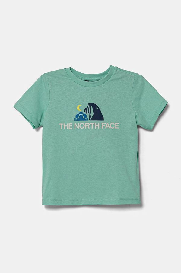 The North Face Dječja pamučna majica kratkih rukava The North Face KID GRAPHIC S/S TEE boja: tirkizna, s tiskom, NF0A8AXE6EI1