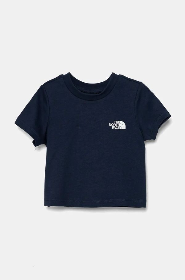 The North Face Dječja pamučna majica kratkih rukava The North Face REDBOX S/S TEE boja: tamno plava, bez uzorka, NF0A89H58K21