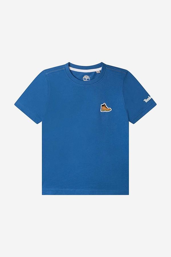 Timberland Dječja pamučna majica kratkih rukava Timberland Short Sleeves Tee-shirt boja: crvena, glatki model