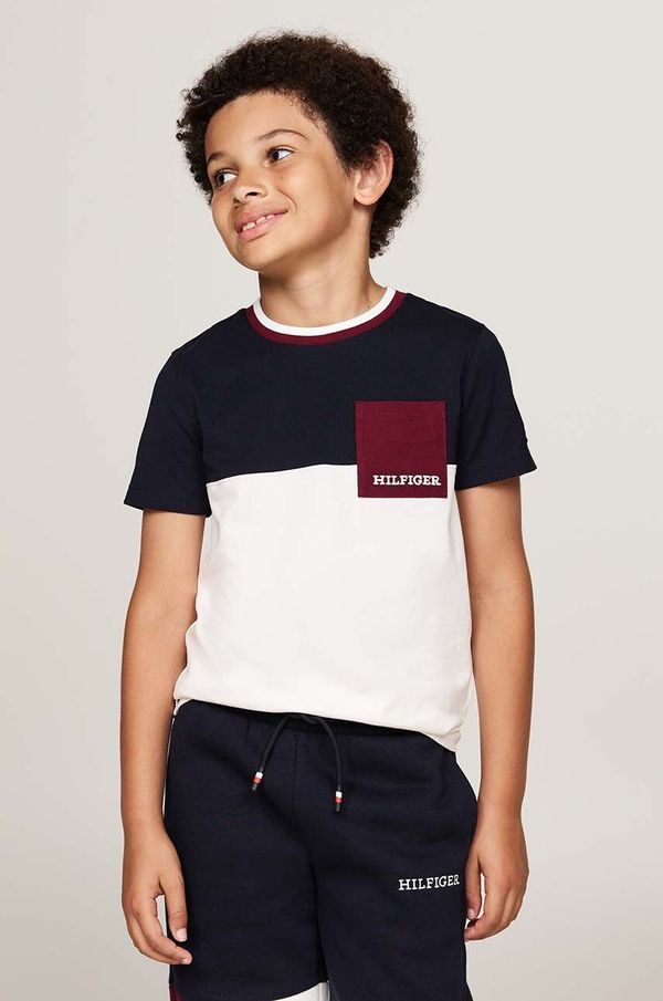 Tommy Hilfiger Dječja pamučna majica kratkih rukava Tommy Hilfiger boja: bijela, KB0KB09275